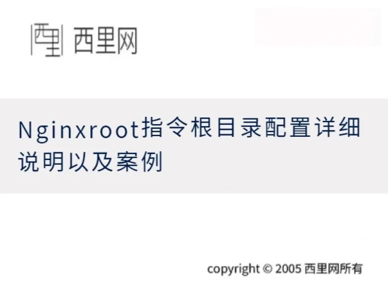 Nginxroot指令根目录配置详细说明以及案例