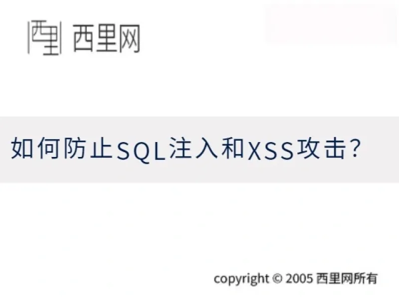 如何防止SQL注入和XSS攻击？