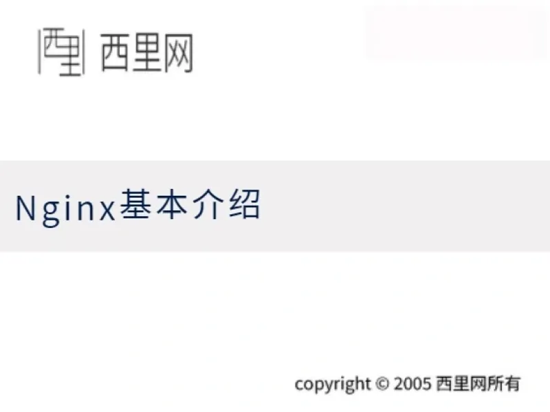 Nginx基本介绍