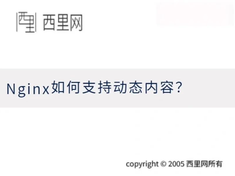 Nginx如何支持动态内容？